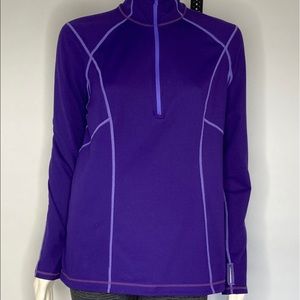 Zella 1/2 Zip Pullover w thumb holes Sz XL